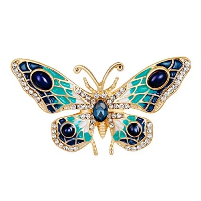 Image of Mecool Butterfly Brooch Palace Retro Pin Corsage Badge for Women and Girls