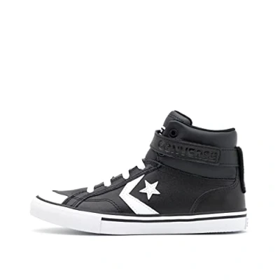 Image of Converse PRO BLAZE STRAP LEATHER boys&#039;s Children&#039;s Shoes (High top Trainers) in Black