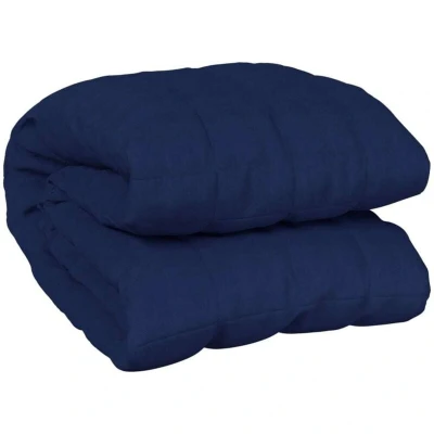 Image of vidaXL Weighted Blanket Blue 120x180 cm 5 kg Fabric