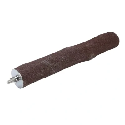 Image of Parrot Essentials Jumbo Sanded Perches 30 x 5 7cm (LxD), Bird for Nail Trimming and Filing, Natural Wooden African Grey, Cockatoo, Macaw, Non Toxic Stand Birdcage