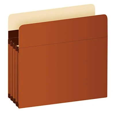 Image of Pendaflex Expanding Accordion File Pockets, Extra Durable, Expands 3.5&quot;, Letter Size, Reinforced with Dupont Tyvek Material, 10/Box (15421), Brown
