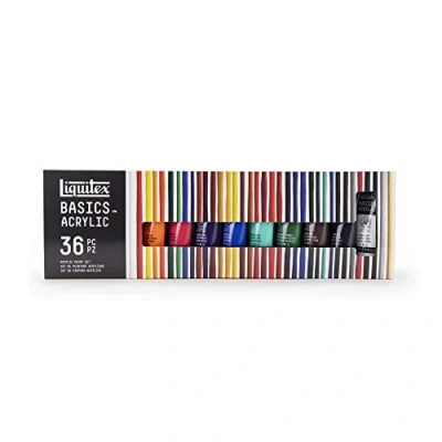 Image of Liquitex Basics Acrylic Paint, Set of 36 Colours, x 22ml