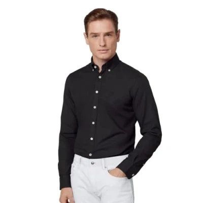 Image of Hackett Oxford Long Sleeve Shirt L