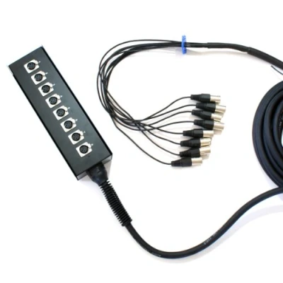 Image of 30m XLR Multicore Stage Box Loom Snake Cable 8 Way