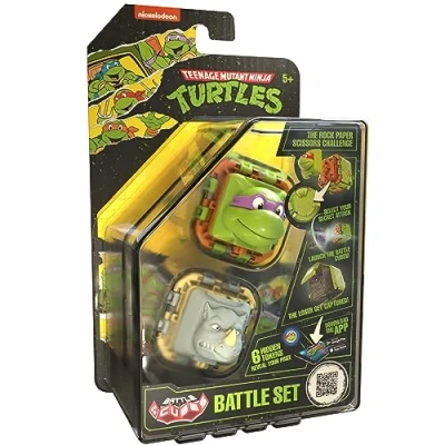 Image of Battle Cubes Ninja Turtles Donatello Vs Rocksteady, Set of 2