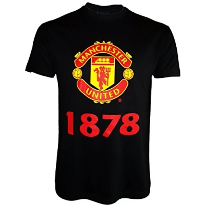 Image of Manchester United Official Collection Men&#039;s T Shirt, Mens, Black , XXL