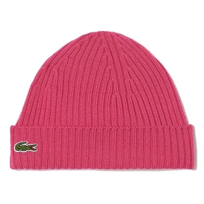 Image of Lacoste Rb0001 Beanie, Spinel, One Size