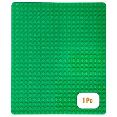 Image of Strictly Briks Toy Building Block Classic Big Baseplate for Ages 3 Years &amp; Up, 13.75&quot; x 16.25&quot; Brick, Tight Fit Stackable Base Plate, Green, 1 Pc