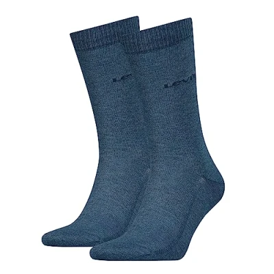 Image of Levi&#039;s Unisex CLSSC Sock SOCK, Denim, 6 8 (Pack of 2)