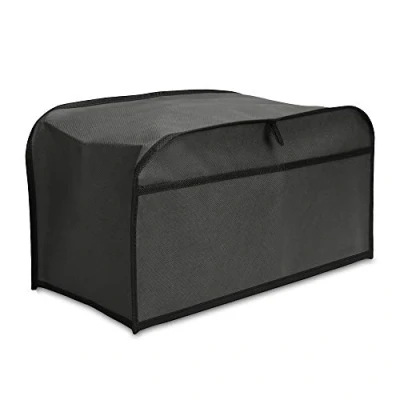 Image of kwmobile Cover Compatible with 4 Slice Toaster Plastic Case for Bread Machine Dark Grey