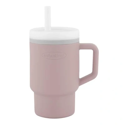Image of Infantino My 1st Tumbler Adorable Miniature with Leak Resistant Straw and Toddler Friendly Handle, Encourages Hydration, Easy to Clean, 9 fl. oz, Pirouette