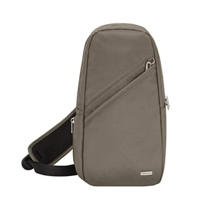 Image of Travelon Anti theft Classic Sling Bag, Nutmeg