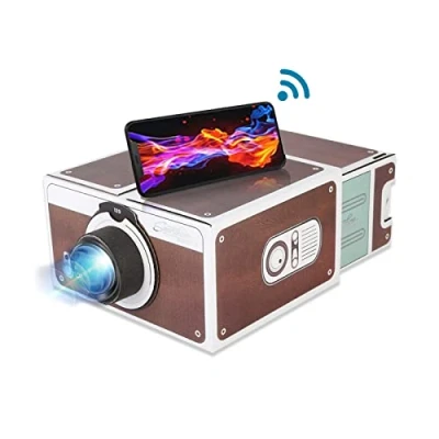 Image of Annadue Mini Projector(Second generation), DIY Home Portable Smart Projector, Mobile Phone Projector (Home Cinema), 8 x Image Magnification Projector.