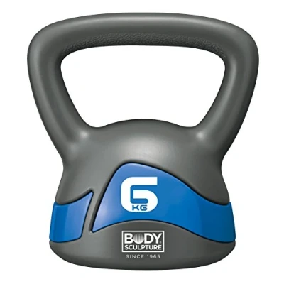 Image of Body Sculpture BSCK06 6 KG carta Football Kettlebells, Grey/Blue