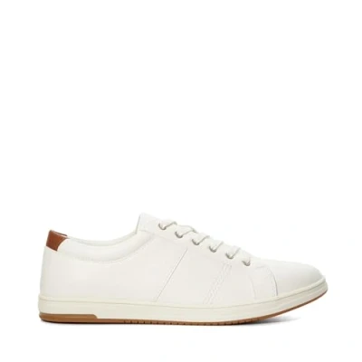 Image of Dune London Mens Trez Lace Up Cup Sole Trainers White Size UK 8