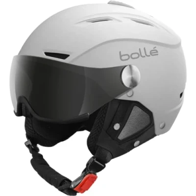 Image of Bollé BACKLINE VISOR White Matte Silver Gun S 54 56cm, Ski Helmet, Small, Unisex Adult