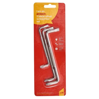 Image of Amtech L3700 3 Piece Offset Screwdriver Set