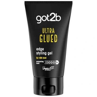 Image of Schwarzkopf got2b Glued Ultra Styling Hair Gel, No White Residue, Edge Control, Vegan, Silicone Free, 150g