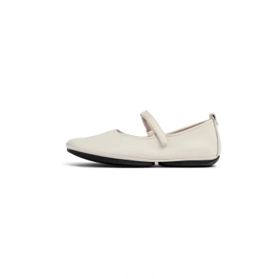 Image of Camper Right NINA Ankle strap ballet pumps, Women&#039;s, Size: 3, Weiß natural Leather