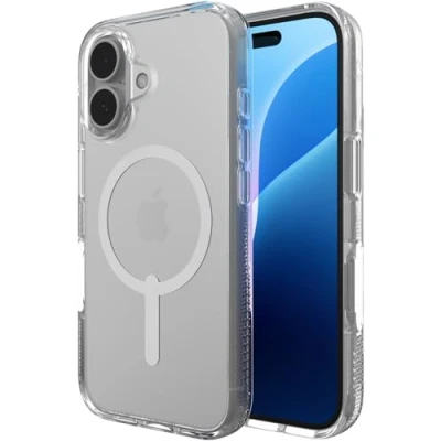 Image of ZAGG Crystal Palace Snap Graphene Back Cover Transparent Magnetic Apple iPhone 16