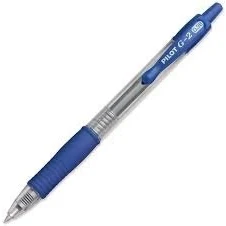 Image of PILOT G 2 0.7mm FINE RETRACTIBLE PEN BLUE (3 PACK)