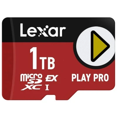 Image of Lexar 1TB Play PRO microSD Express Card, UHS I, C10, U3, V30, Full HD, 4K, Up to 900/600 MB/s Memory Compatible w/Nintendo Switch 2, ASUS ROG Ally, Steam Deck, Gaming (LMSXPS0001T BNNNU)