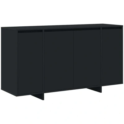 Image of vidaXL Black Sideboard Engineered wood 135 x 41 75 cm