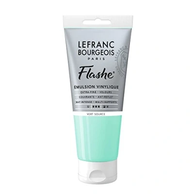 Image of Lefranc Bourgeois Acrylic Vinyl Emulsion, Water Green, 80ml Tube Vinylfarbe