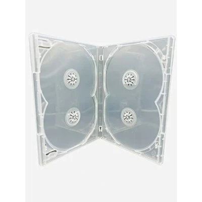 Image of 1 x Dragon Trading Amaray Multi 4 DVD Case Way Multibox in Clear to hold discs