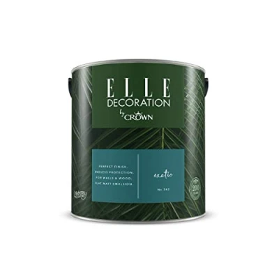 Image of ELLE Decoration by CROWN 2.5L Flat MATT Emulsion Paint Exotic No 342