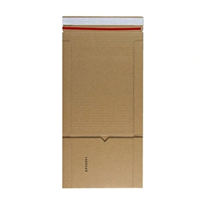 Image of Pack of 50 CD Size Brown Book Wrap B Flute (147 x 126 55mm)