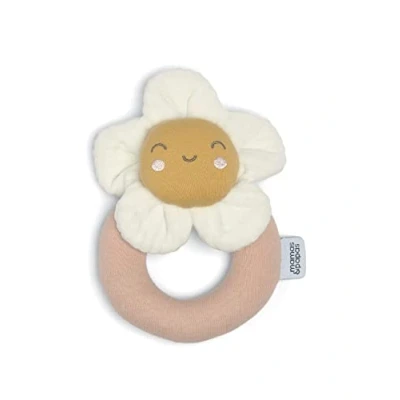 Image of Mamas &amp; Papas Baby/Toddle Soft Grabber Rattle, Ring Shaped, Grateful Garden