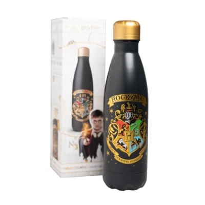 Image of Grupo Erik Harry Potter Water Bottle Hogwarts 500 ml 17 oz, Hot And Cold Bottle, 500ml Metal, Cute Gifts, Merchandise