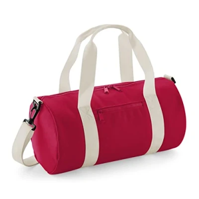 Image of BagBase BG140s Mini Barrel Bag Classic Red/White