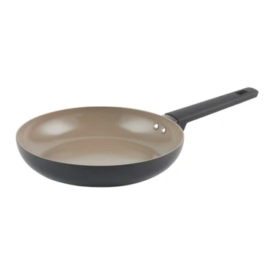 Image of Salter BW12871EU7 Ceramic 24 cm Frying Pan Recycled Aluminium Body, Healthy PFOA &amp; PFAS Free Non Stick Coating, Induction Suitable, Easy Clean, Soft Touch Stay Cool Handle, Egg/Omelette Cooking