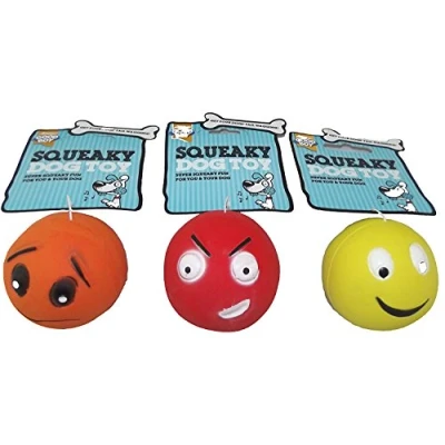 Image of Latex Face Dog Ball with sound (One Only)