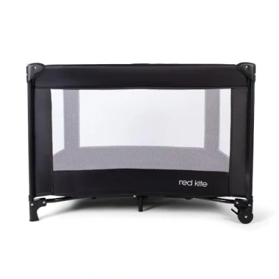 Image of Red Kite Black Sleep Tight Travel Cot