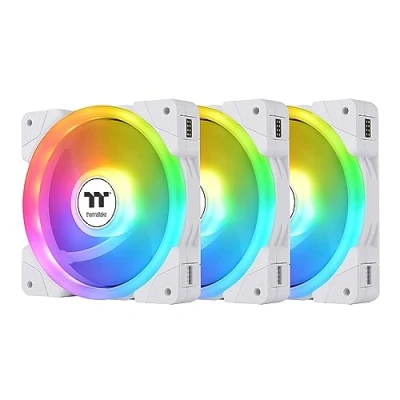 Image of Thermaltake SWAFAN EX12 ARGB Sync TT Premium Edition White Fan 3 Pack