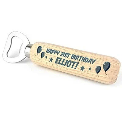 Image of Personalised Birthday Bottle Opener 18th 21st 30th 50th Novelty Gifts for Him