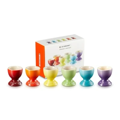 Image of Le Creuset Egg Cups Rainbow 6 Pieces