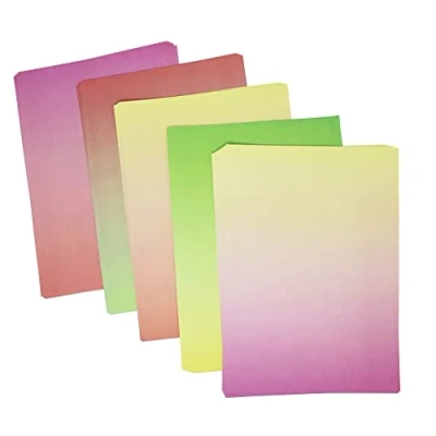Image of Bright Ideas Duotone Paper. Sheet Size: A4 29.7cm x 21cm, Pack of 100 Sheets. 90gsm Stationery Paper and Cardstock for Arts Crafts, Ideal Schools, Home Crafting Kids Scrapbooking. BI1020.