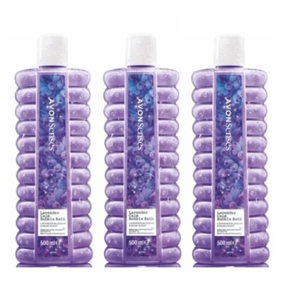Image of 3 x Avon Bubble Bath 500ml Lavender