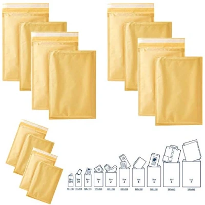 Image of Wellpack Europe Mailer Bubble Wrap Padded Envelopes Post Postage Mail Bags (Size 000)