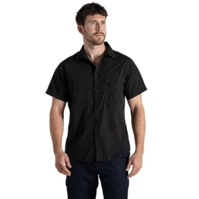 Image of Craghoppers Mens Expert Kiwi Short Sleeved Shirt, Black, Size XXL