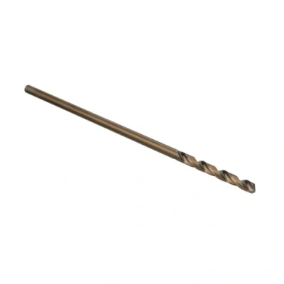 Image of Drill America GLBCO Cobalt Steel Aircraft Extension Bit #44 Size, Round Shank, Spiral Flute, 135 Degrees Split Point, 12&quot; Length, (Pack of 12)
