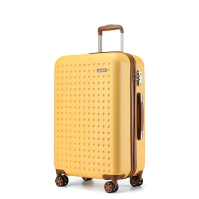 Image of Kono Medium Suitcase 4 Wheels Durable ABS Hard Shell 24&quot; Luggage Suitcases Check in Hold with TSA Lock