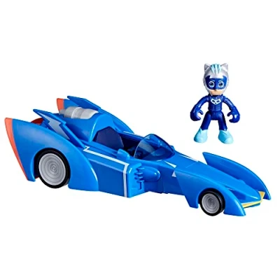 Image of PJ Masks Cat Racer, Catboy Toy Car with Lights and Sounds, Preschool Toys for Boys Girls