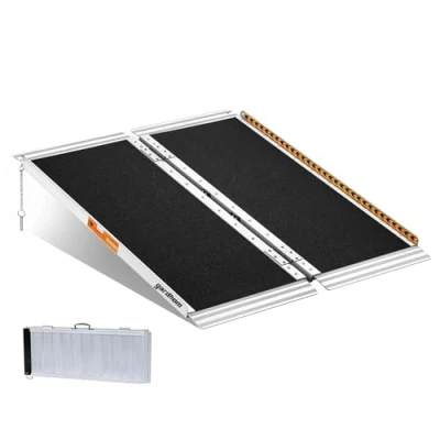 Image of gardhom Wheelchair Ramps 3FT, for Mobility Scooters Folding Portable Home Entrance Threshold Doorways Steps 362kg Loading Capacity