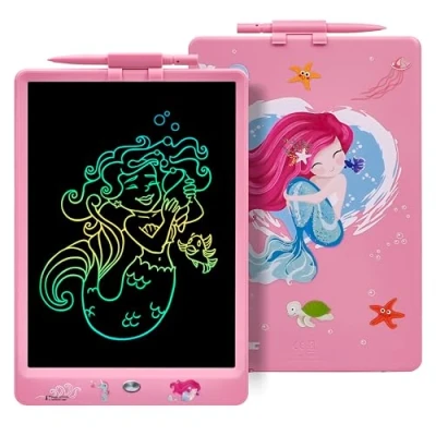 Image of DYNA PM Mermaid Writing Tablet Children 10 Inch, LCD Drawing Magnetic Whiteboard Dinosaur Toy Gift 2 3 4 5 6 7 8 Years.