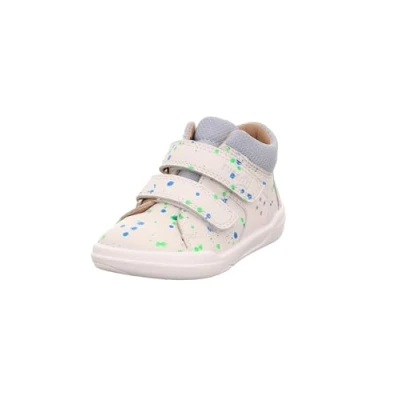 Image of Superfit Superfree Unisex Trainers for kids, Size: 4.5K/5K, Weiß/hellblau Leather and textile